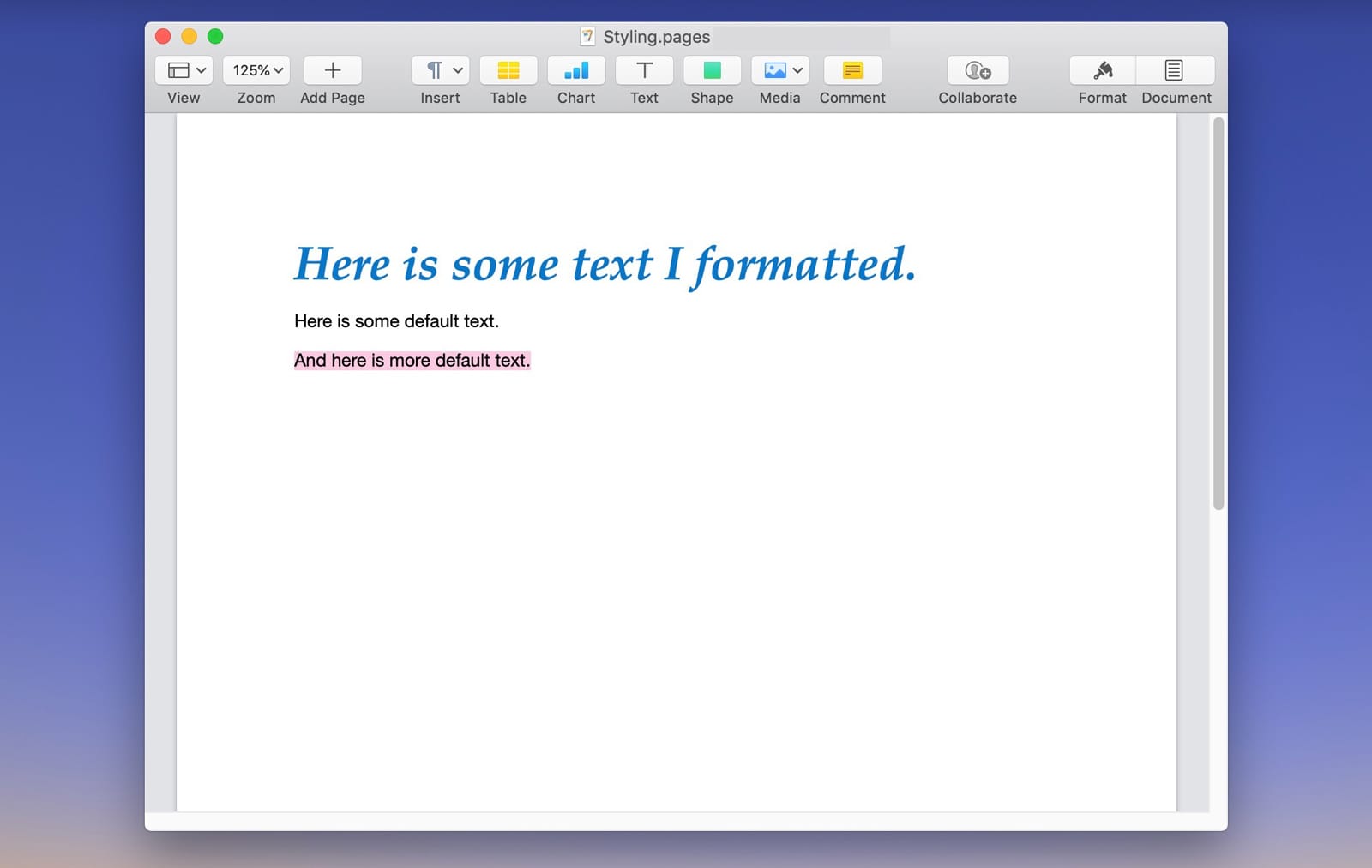 best way to format a word doc to copy paste for mac